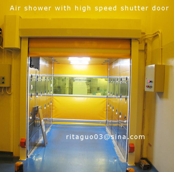 Koudgewalste Staalcleanroom Luchtdouche, de Zaal van de Luchtdouche met de Deuren van het Hoge snelheidsblind 3