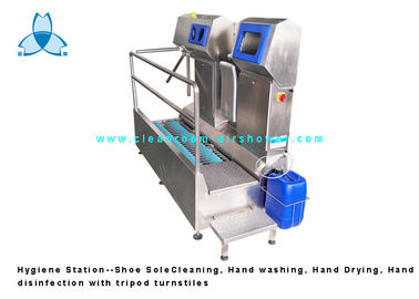 Hygiënepost, SS304-Schoenzool die/overhandigt Wasmachine/Handdesinfectie voor Voedselfabriek de schoonmaken