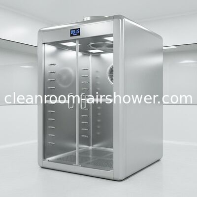 kopen Automatische Handmatige Cleanroom Luchtdouche met Centrifugaalventilator en LED-verlichting voor Verwijdering van Luchtdeeltjes in Cleanrooms online vervaardiging