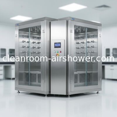 kopen Microcomputercontrole Cleanroom Air Shower Single Double System met interlock systeem dat oplossingen biedt voor het verwijderen van deeltjes in de lucht online vervaardiging