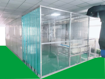 kopen De Schone Cabine van ISO7 Softwall met de Antistatische pvc-Gemakkelijke Installatie van Gordijnmaterialen online manufacture