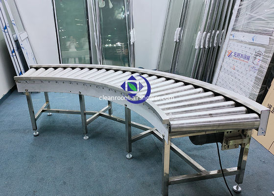 kopen PLC Controleroestvrij staal 304 Gebogen Transportband voor Pasmaterialen online manufacture