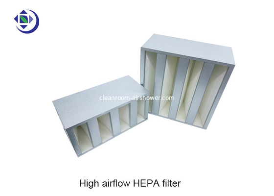 kopen De hoge Compacte HEPA Filter van Aiflow H13 H14 4V met Gegalvaniseerd Kader online manufacture