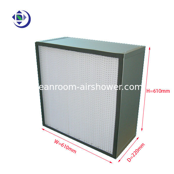 Hoog rendementh13 Hepa Filter, Hepa-Filter diep Geplooide Separator 610x610x220mm