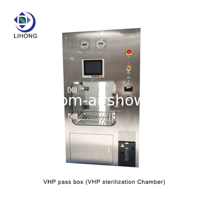Verticale installatie VHP Air Shower Pass Box met 2 kW vermogen voor sterilisatie