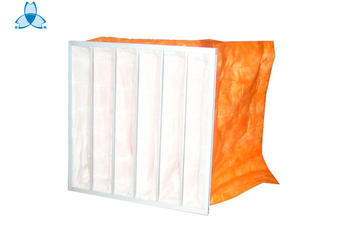 Industriële Oranje de Filter Hoge Vuile Capaciteit van de Zaklucht met de Rubberpakking van EVA of van het Kiezelzuur 0