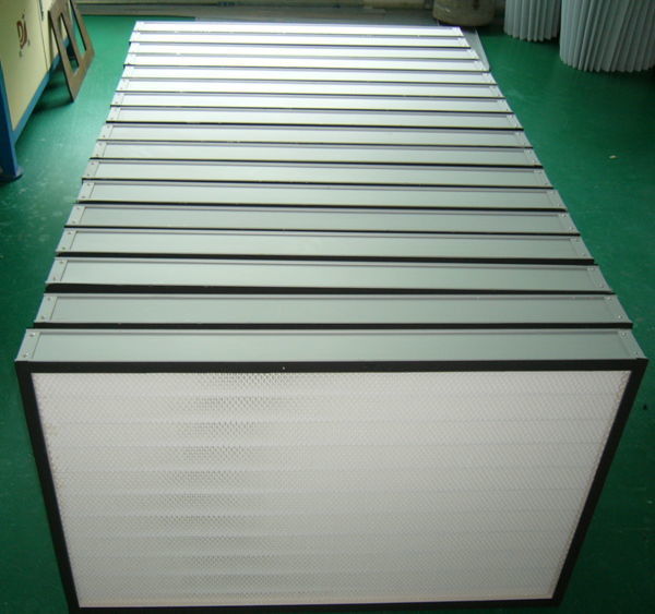 Geanodiseerde Mini de Plooihepa Filter van het Aluminiumkader voor Schone Zaal/HVAC-Toepassingen 1