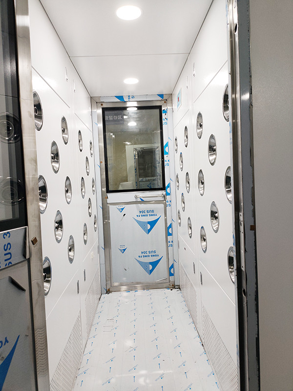 25m/s schoonkamer douche met ingebouwde ventilator en HEPA-filters voor meerdere personen 0